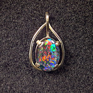top gem triplet opal pendant OPCR-18A