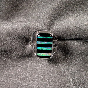 opal intarsia ring ORCR-8